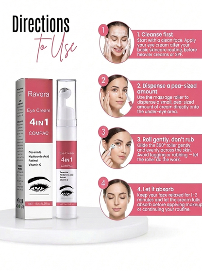 Ravora™ –  Instant Lift Eye Cream – Hyaluronic Acid & Ceramide for Dark Circles & Wrinkles